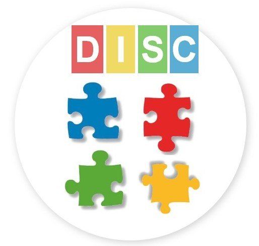 Un logo de disque avec des pièces de puzzle de différentes couleurs