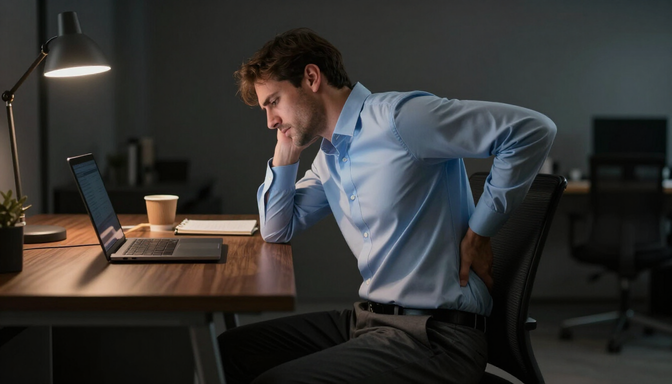 Poor Posture at Desk