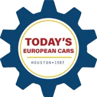 Logo for Demo Auto Repair: text with a gear icon, red and navy colors.