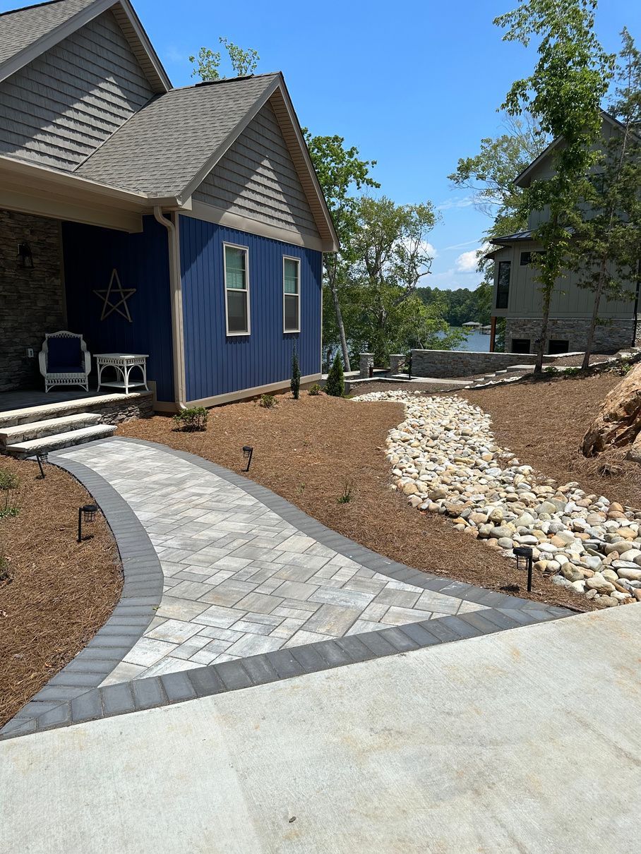 Lake Gaston Hardscape Installation 3