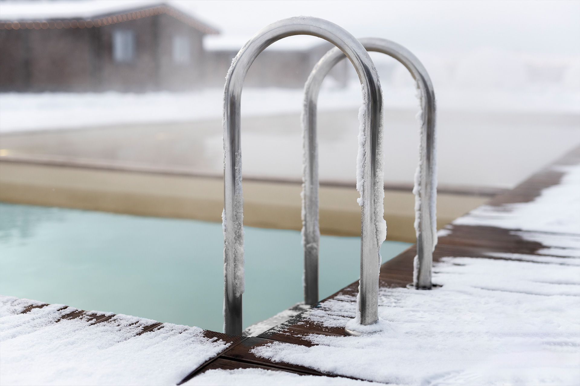 Inspecting a swimming pool