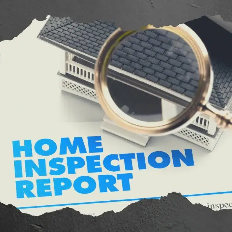 Sample home inspection report showing property inspection findings
