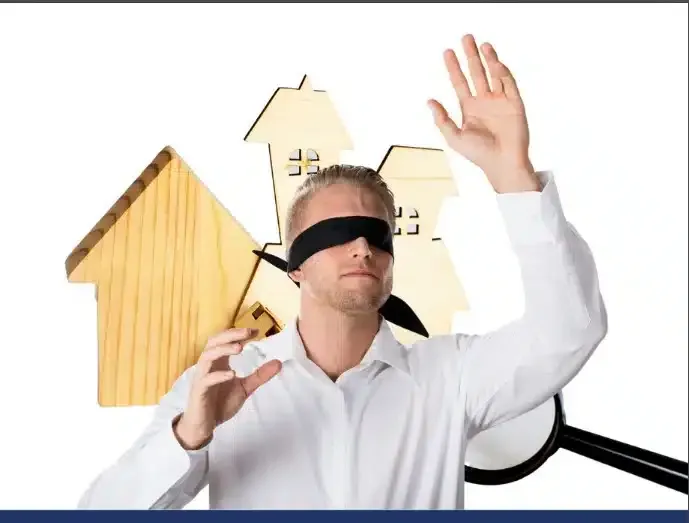 Blind home inspector conducting a residential inspection