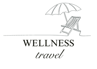 wellness travel lounger and umbrella