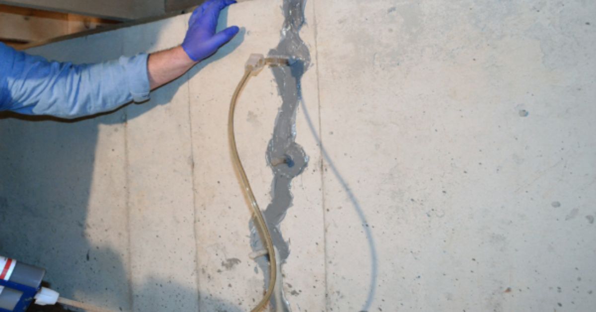 Foundation crack repair in Lee's Summit home by ABI Corporation contractors