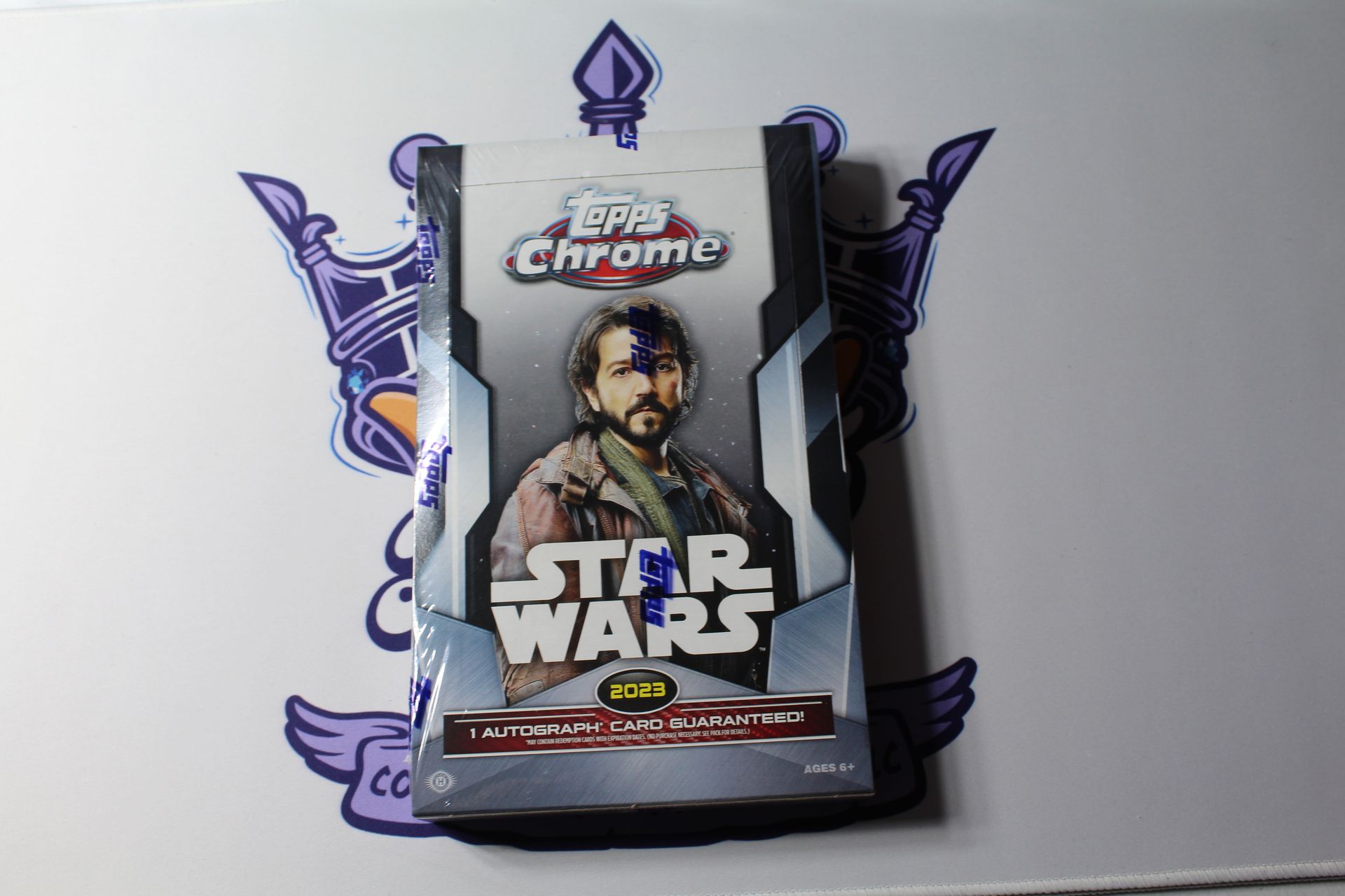 TSW00312-2023 Topps Star Wars Chrome Trading Card Hobby Box 1 Autograph Per Box