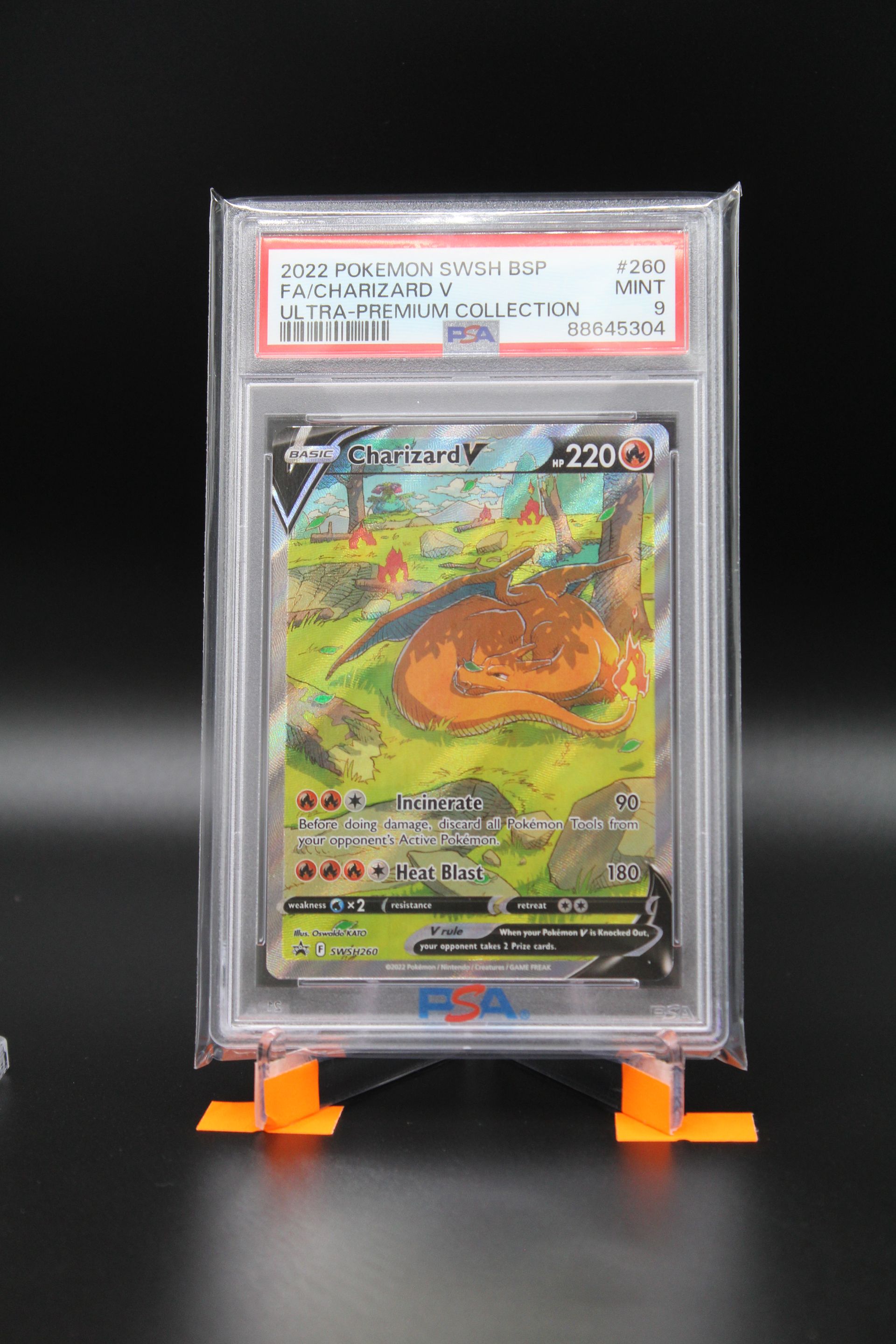 PME00030-2022 Pokemon Promo Ultra Premium Collection SWSH260 Charizard V PSA 9