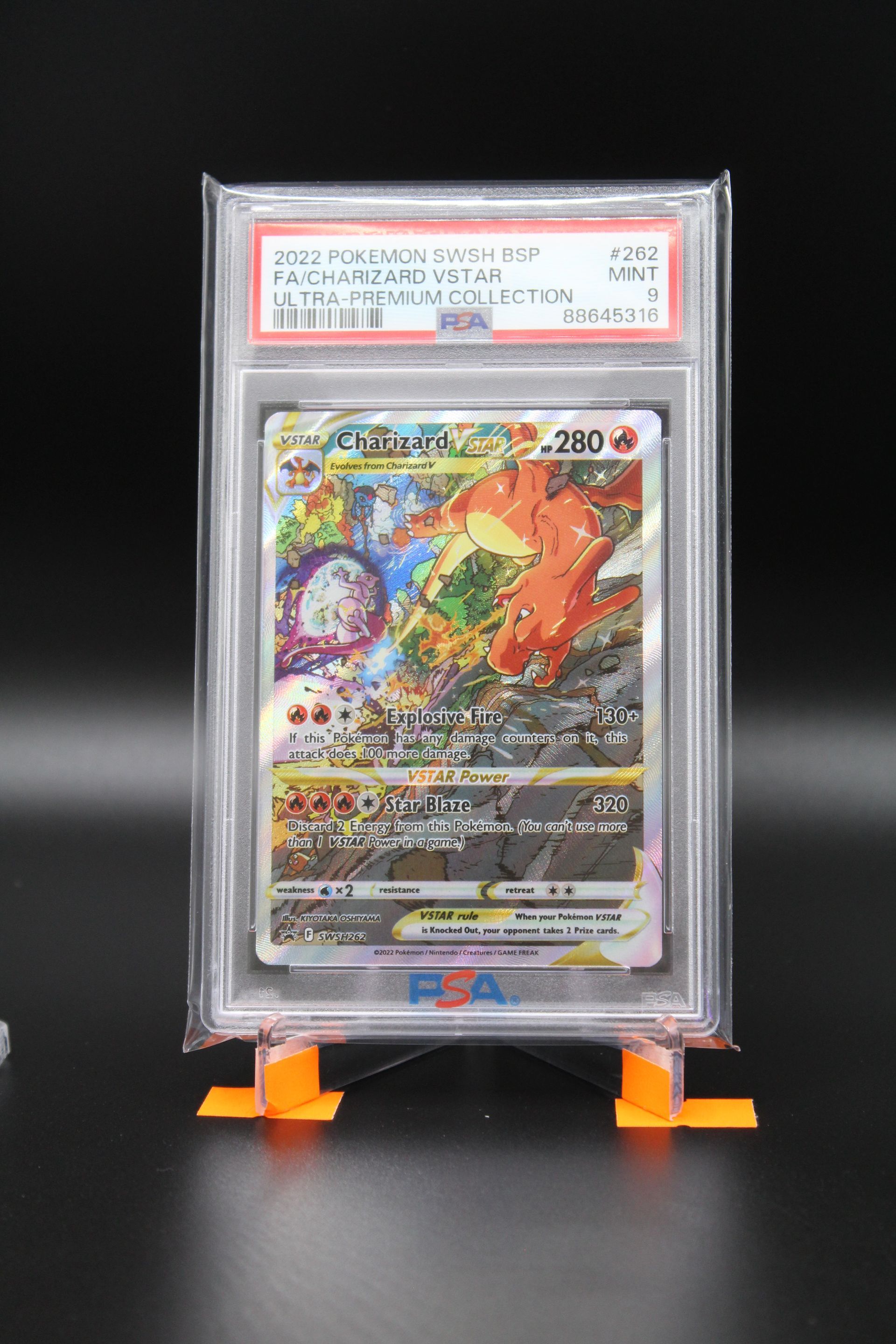 PME00042-2022 Pokémon Charizard VSTAR SWSH262 Ultra Premium Collection PSA 9 Full Art