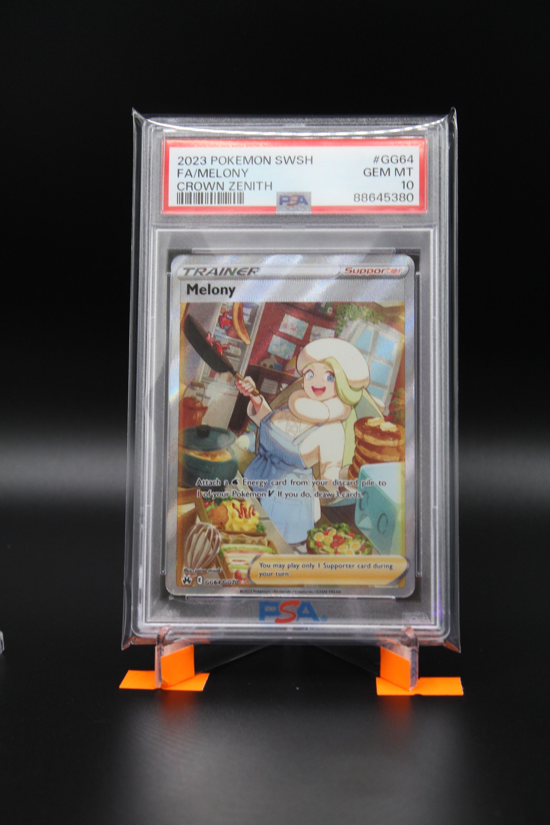 PME00105-2023 POKEMON SWORD & SHIELD CROWN ZENITH #GG64 FULL ART/MELONY PSA 10