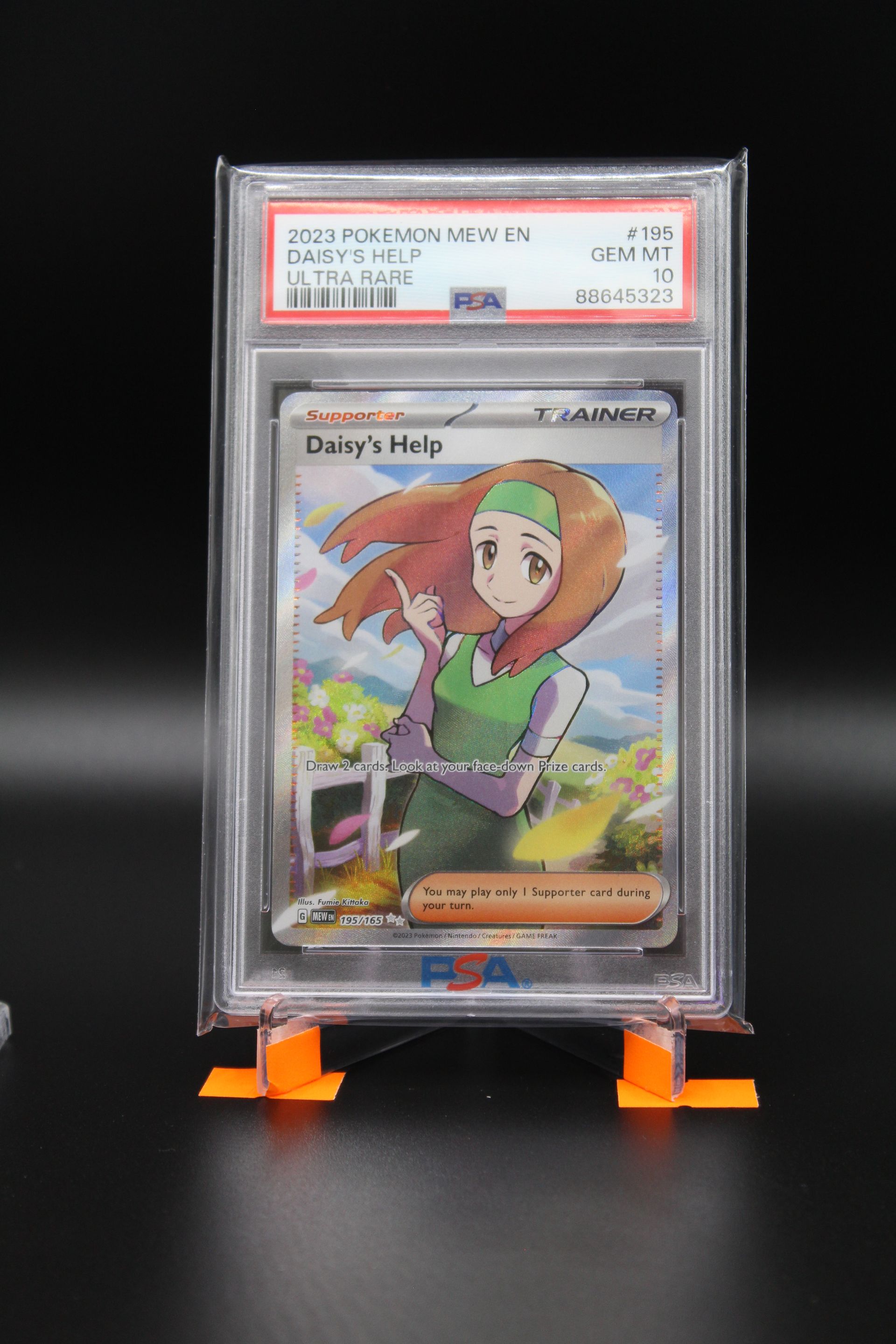 PME00048-PSA 10 GEM MINT Daisy’s Help 195/165 Full Art Pokémon Scarlet & Violet 151