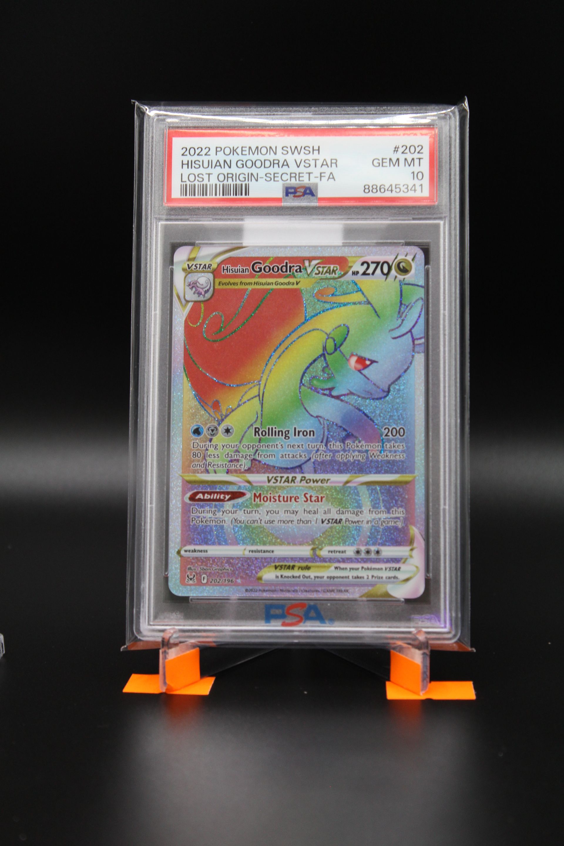 PME00067-Hisuian Goodra VSTAR 202/196 GEM MINT PSA 10. Pokemon SW&SH Lost Origin
