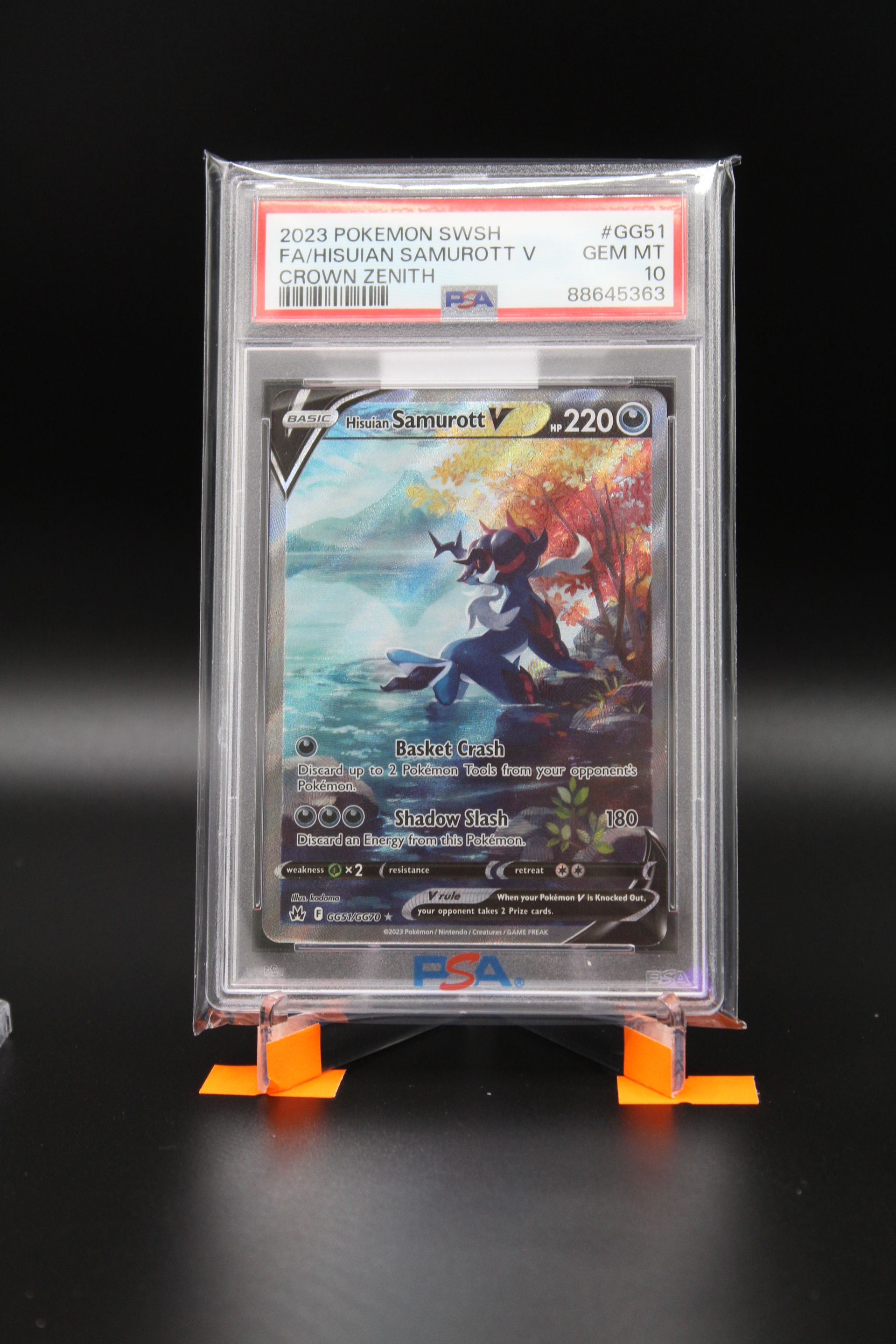 PME00089-PSA 10 Hisuian Samurott V Crown Zenith #GG51 2023 Pokemon Crown Zenith