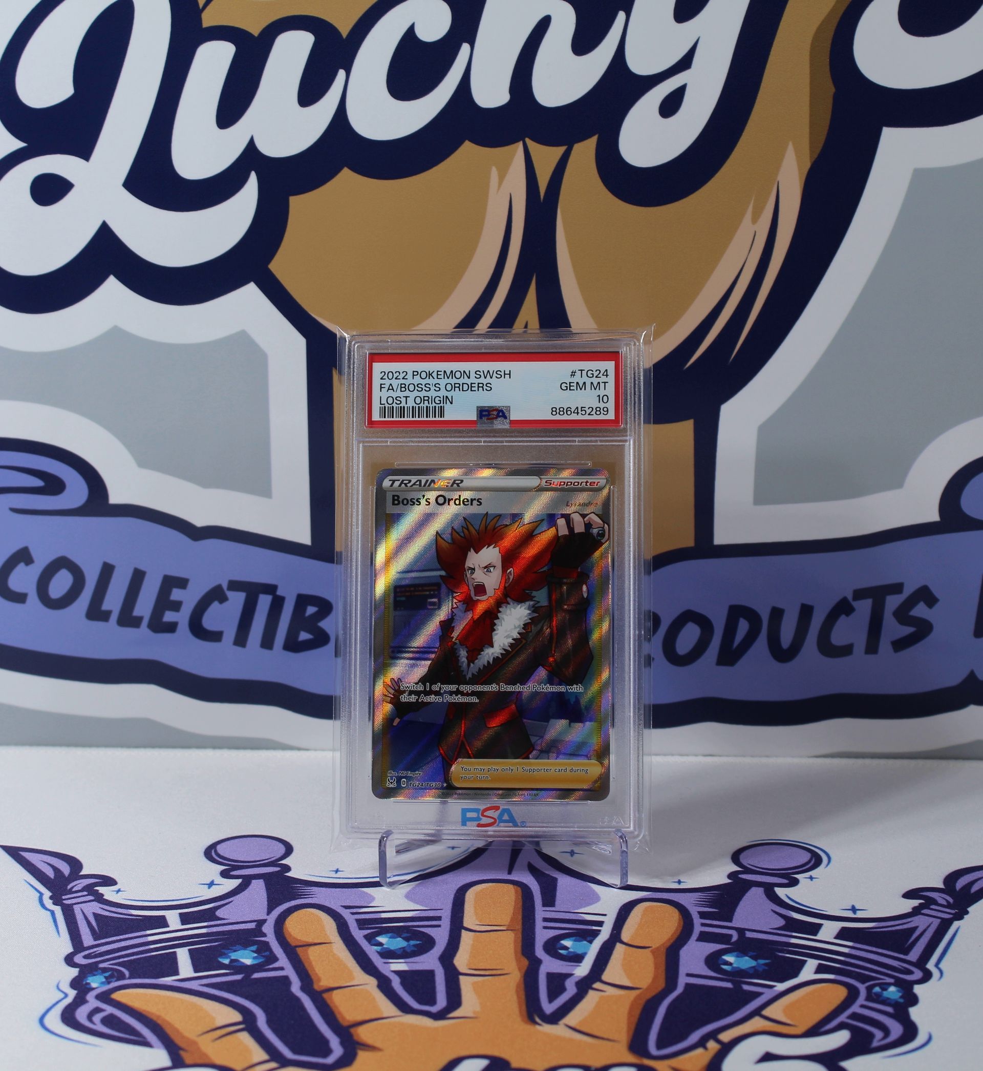 PME00015-Boss's Orders TG24/TG30 F/A GEM MINT PSA 10. Pokemon SWSH Lost Origin - 2022