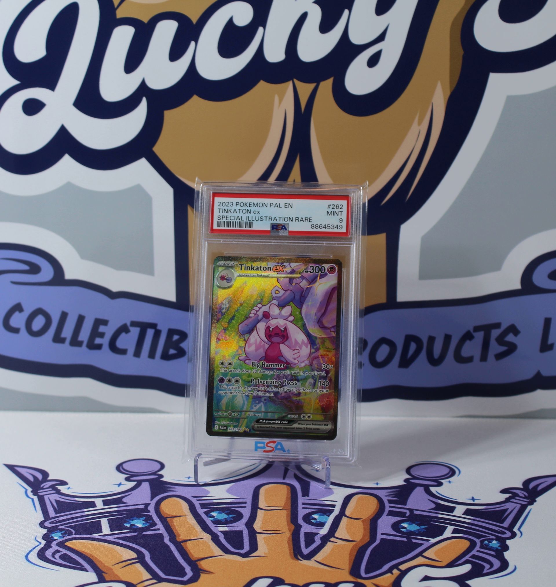 PME00075-Tinkaton EX 262/193 SIR PSA 9 Mint 2023 Pokémon Card S&V Paldea Evolved