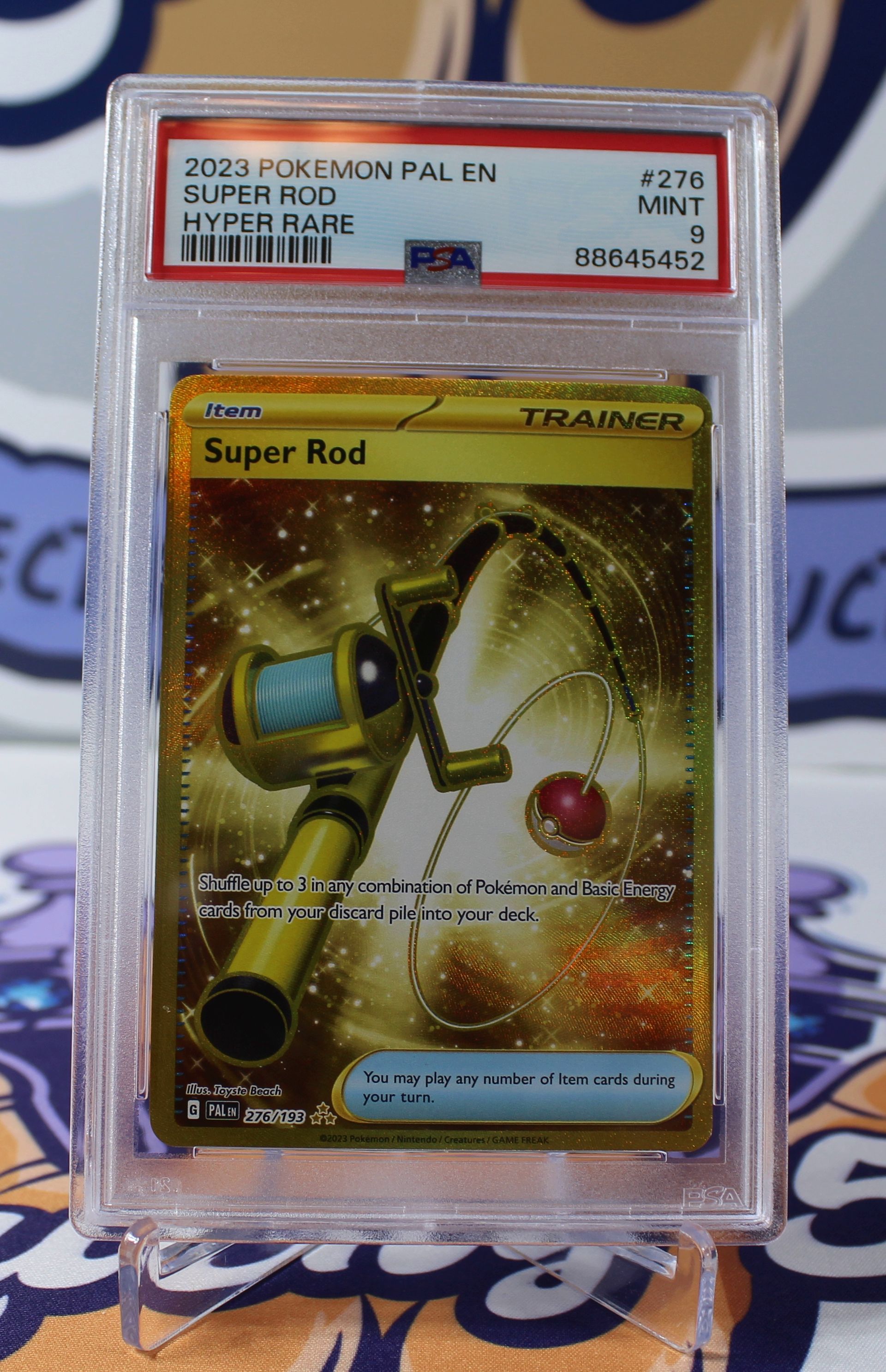 PME00177-PSA 9 MINT - POKEMON S&V PALDEA EVOLVED - SUPER ROD 276/193 HYPER RARE