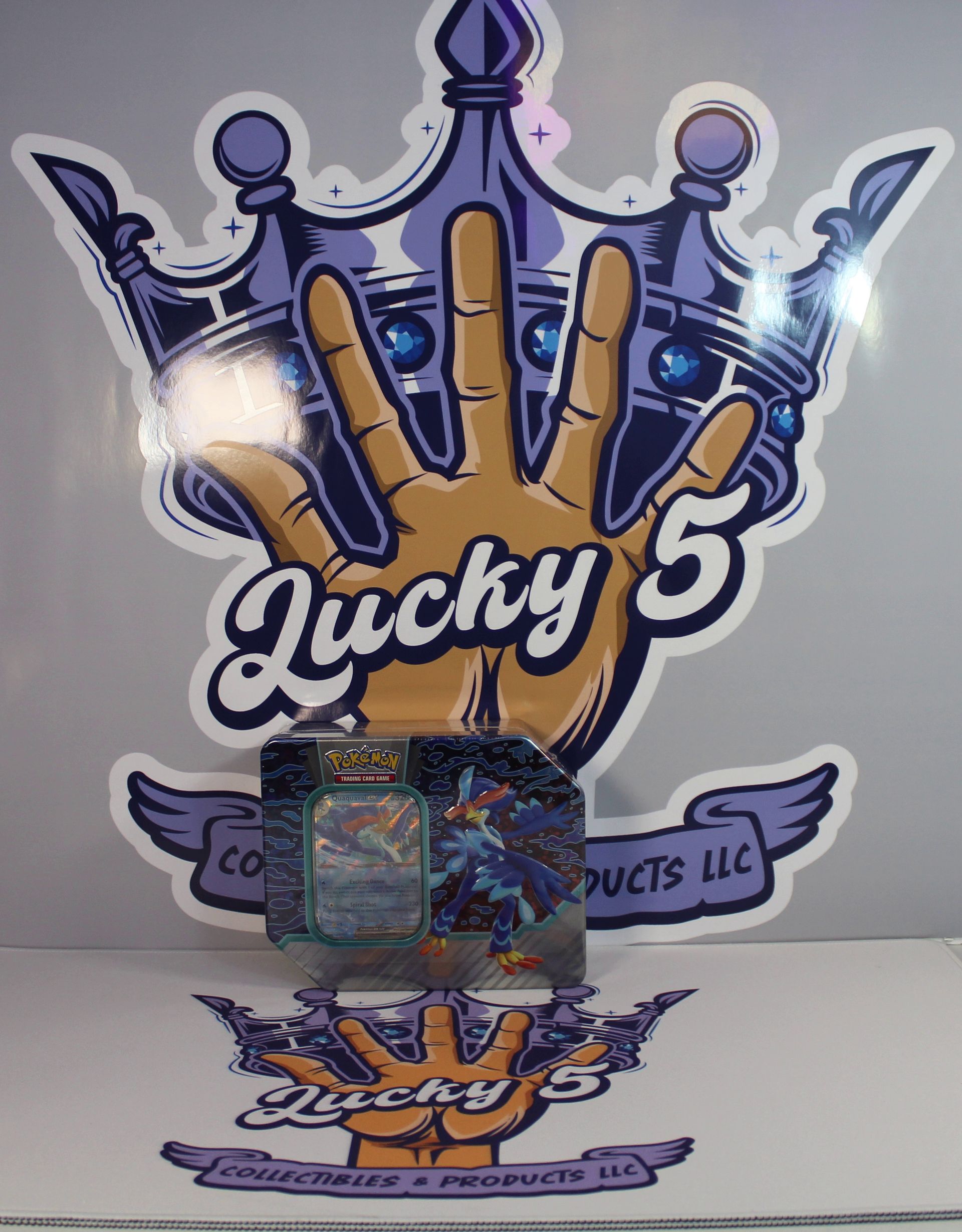 PME00268-Pokémon TCG: Paldea Partners Tin-Quaquaval EX