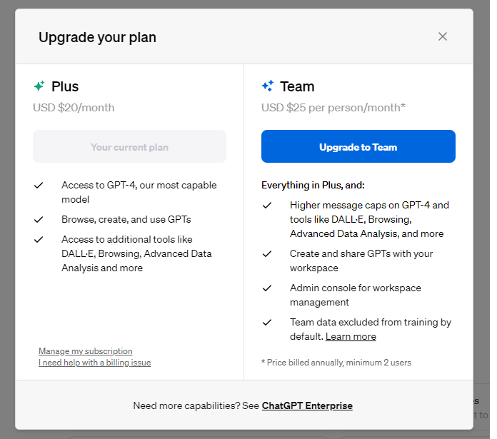 Copilot or ChatGPT Enterprise Teams Version ChatGPT Enterprise Teams vs. ChatGPT vs. Copilot