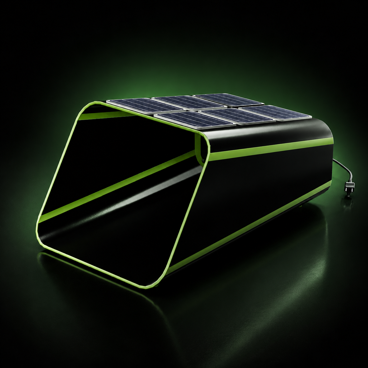 GreenBeam Garage with integrated solar panels