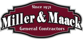 Miller & Mack General Contractors logo in maroon and white, with “Since 1971” above.