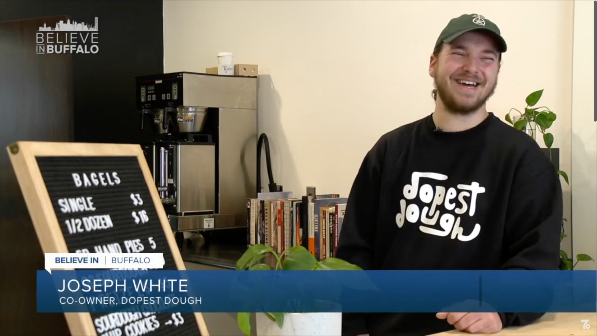 joe white of dopest dough on wkbw tv