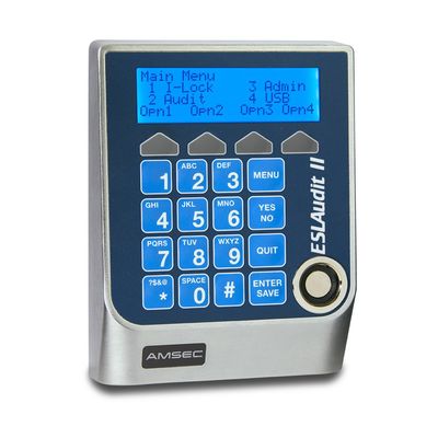 A keypad with the word eslaudio on it