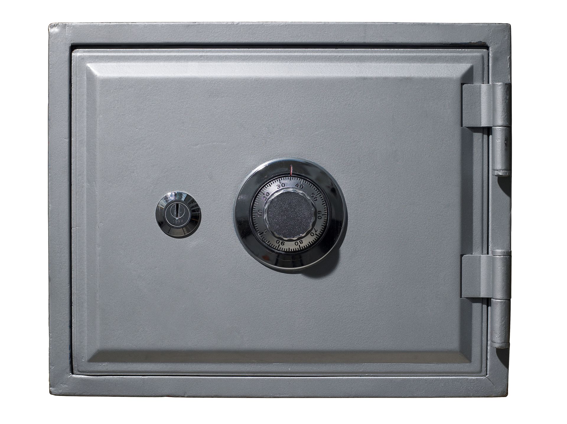 Grey combination safe, highlighting reliable and convenient safe moving services.