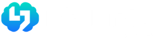 Logo: Blue brain-shaped cloud with a white