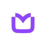 A purple icon featuring a U-shaped outline with a stylized checkmark shape formed at the top center.