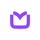 A purple icon featuring a U-shaped outline with a stylized checkmark shape formed at the top center.