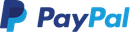 PayPal logo in blue and black with stylized “P” icon