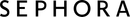 SEPHORA logo in black uppercase letters on a white background
