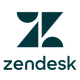 The Zendesk logo, consisting of a dark green abstract geometric icon above the word 