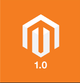 White Magento logo with a 