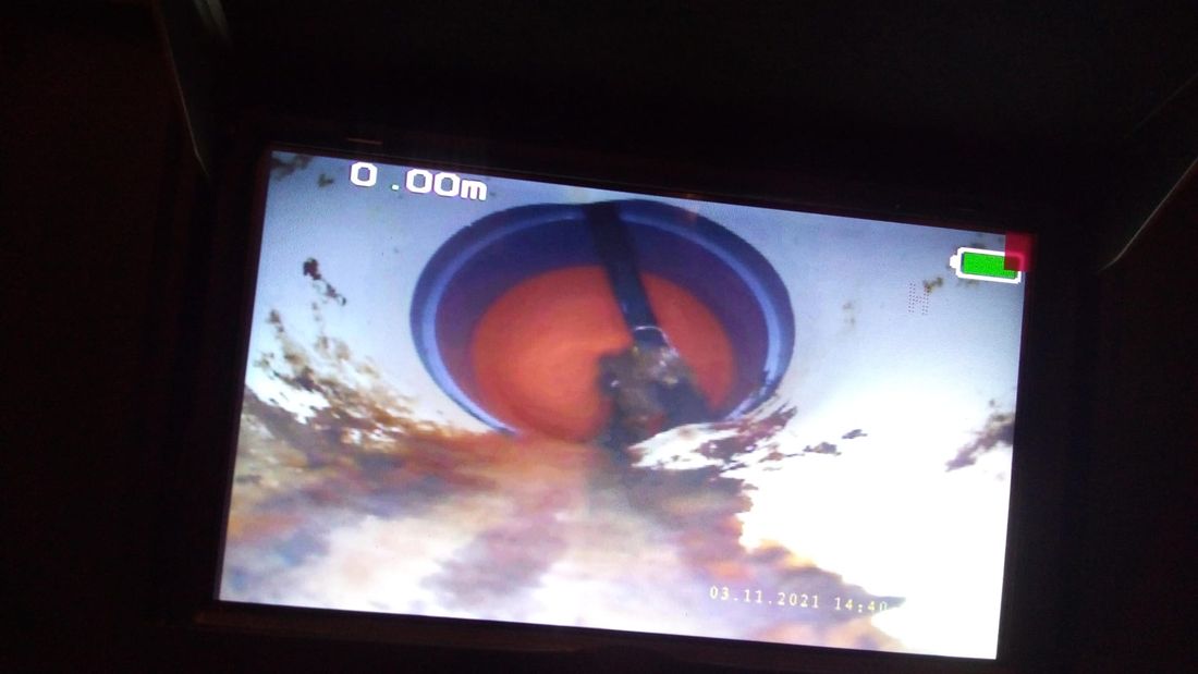 Videoispezione di una rete fognaria
