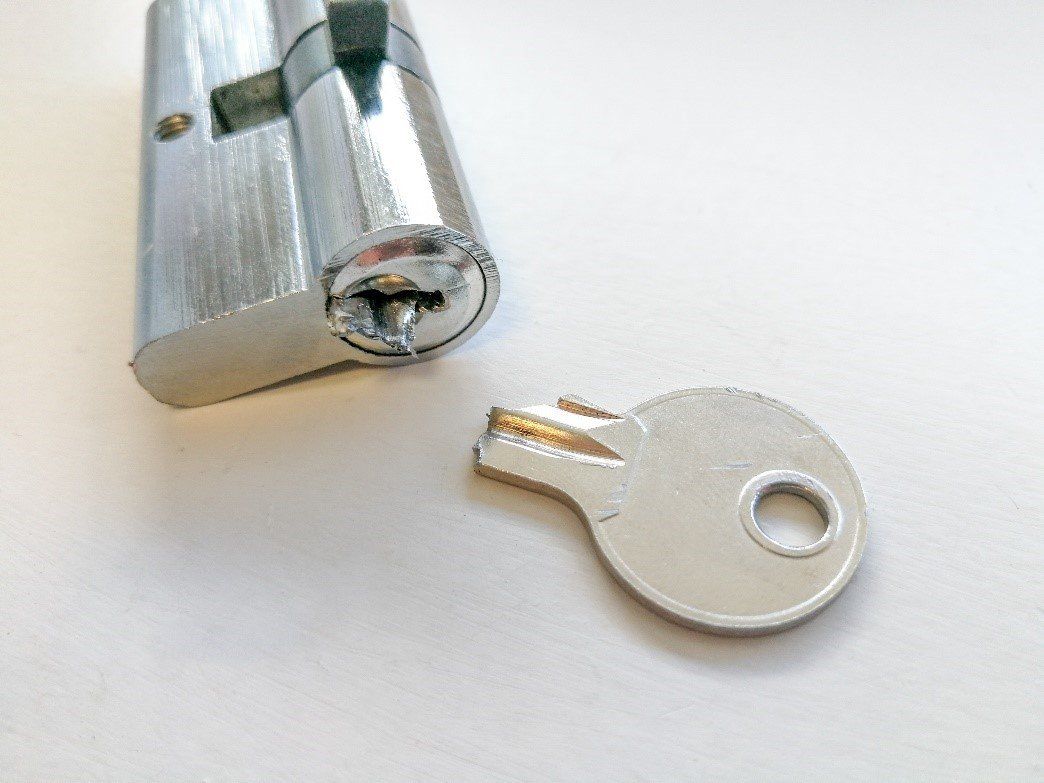 broken key