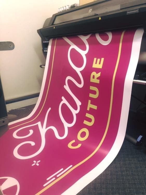 A Sign That Says Couture on It is Being Printed — Signtek Gladstone in Gladstone Central, QLD