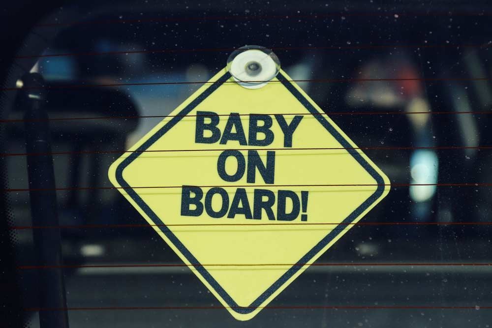 Baby on Board Tag — Expert Signwriters in Gladstone Central, QLD