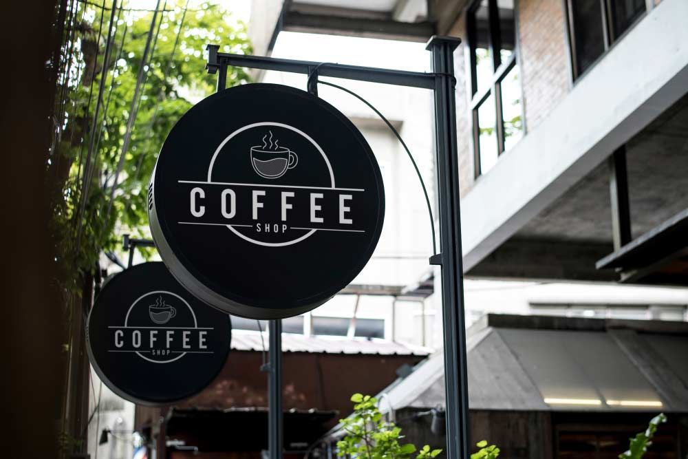 Black Sign Outside a Restaurant — Signtek Gladstone in Gladstone Central, QLD