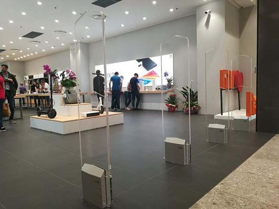 sistema antitaccheggio con tecnologia a radiofrequenza