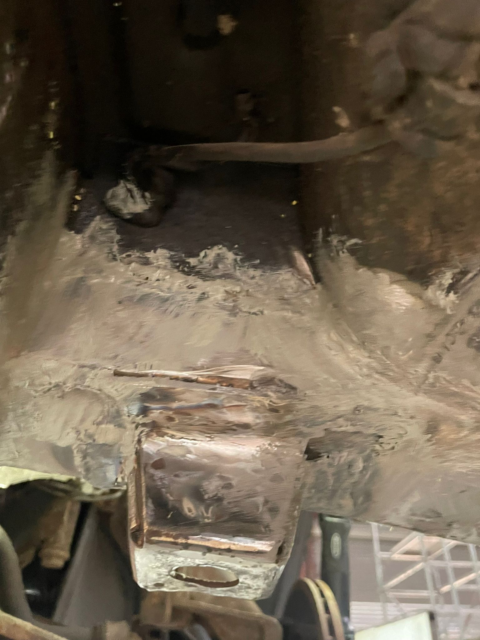 MOT Welding repair ready to be reinspected