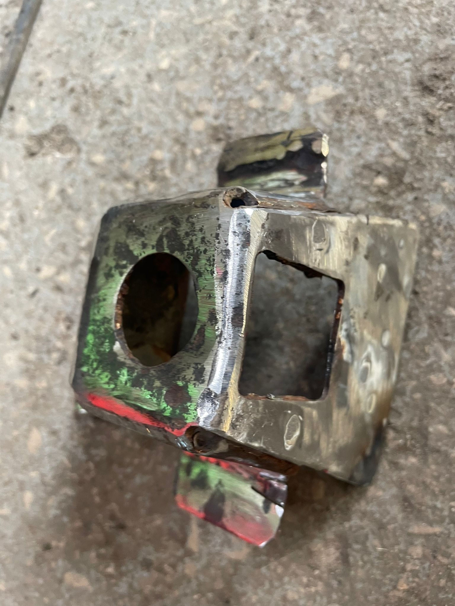 MOT Welding repair ready to be reinspected