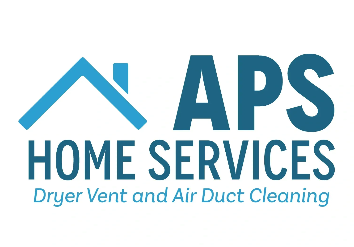 The logo for aps home services dryer vent and air duct cleaning.