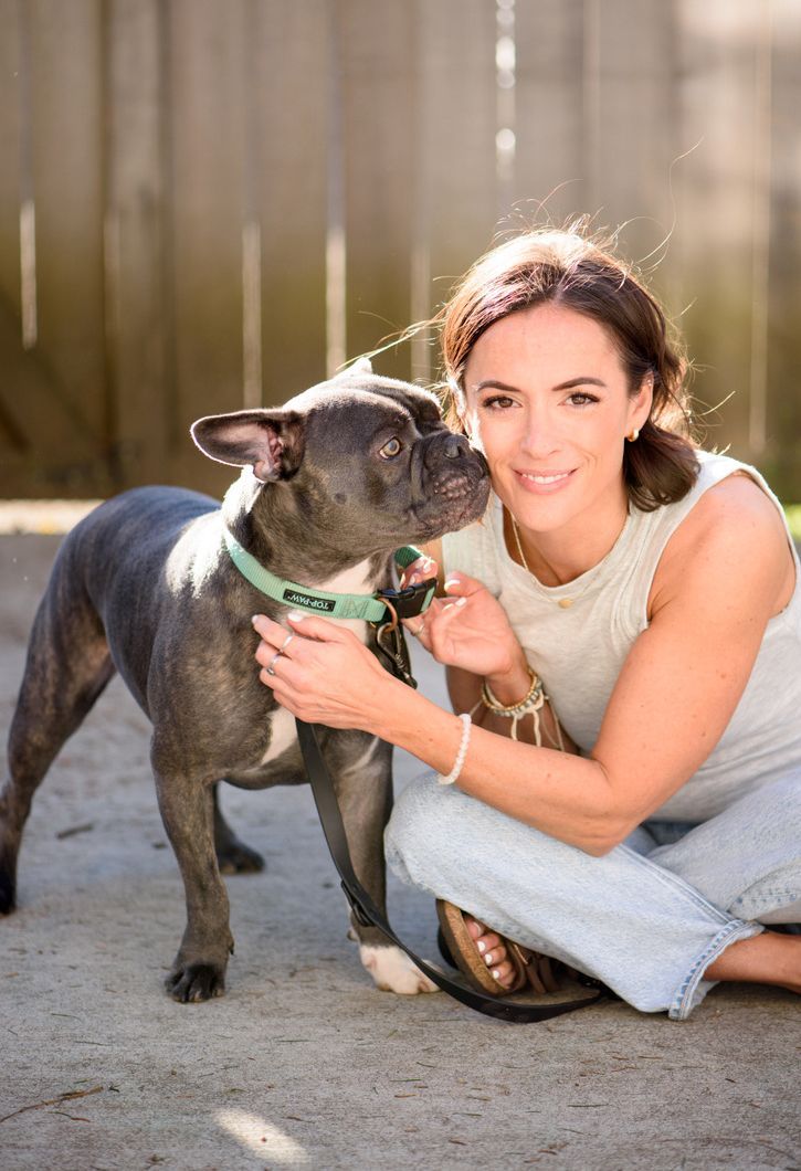 Danica With Her Dog