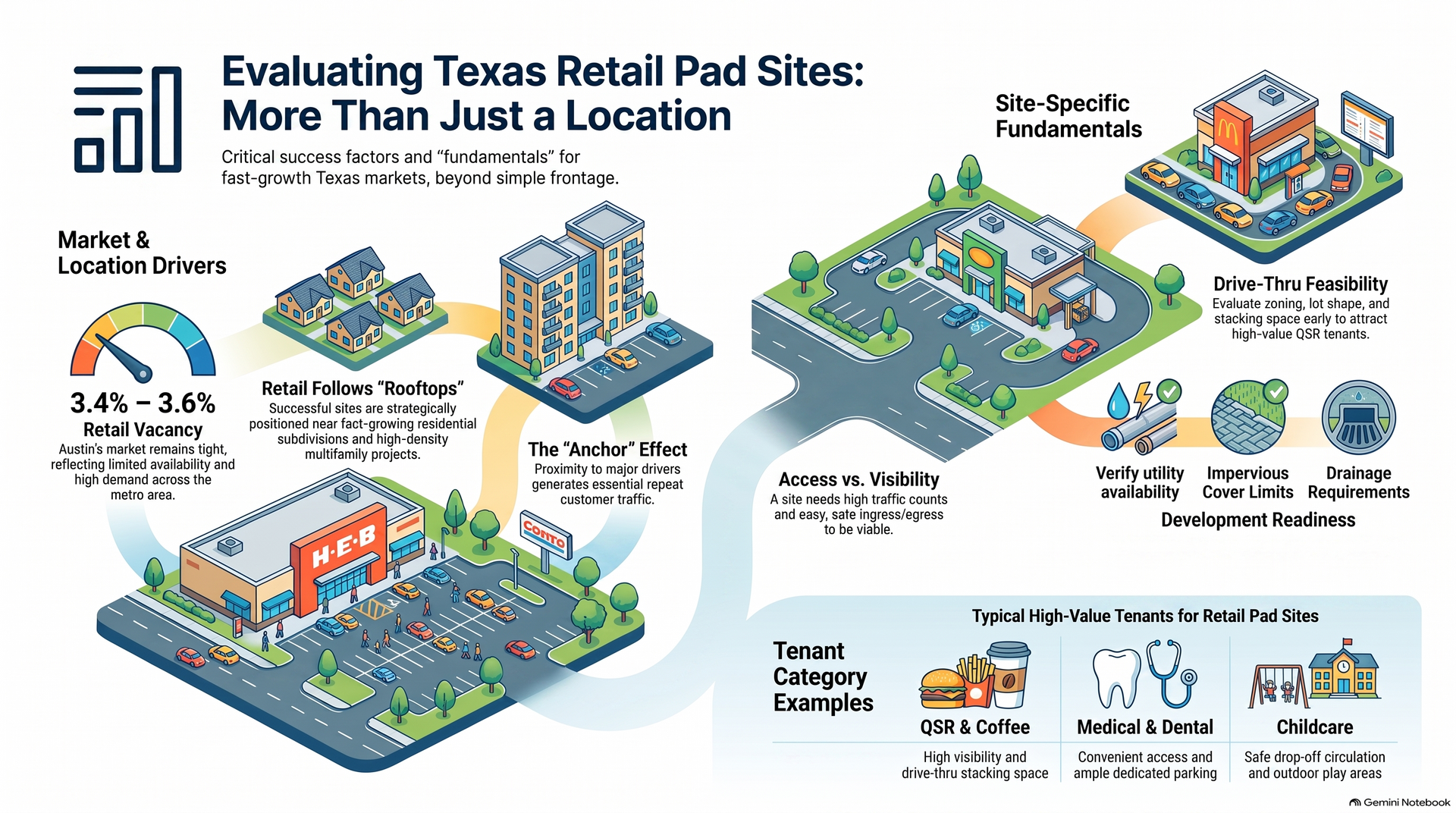 Evaluating Texas Retail Pad Sites