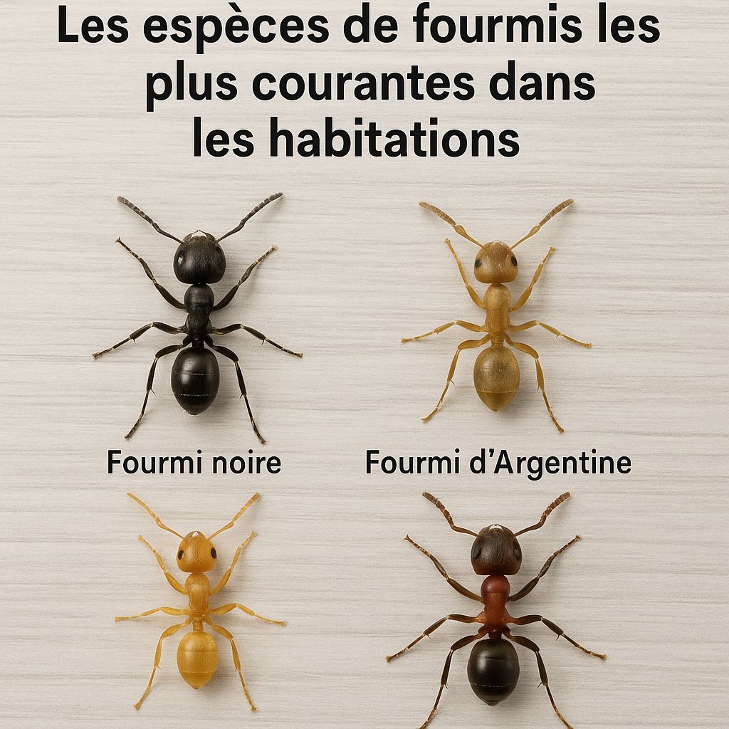 différence entre une fourmis noire et une fourmis d'Argentine