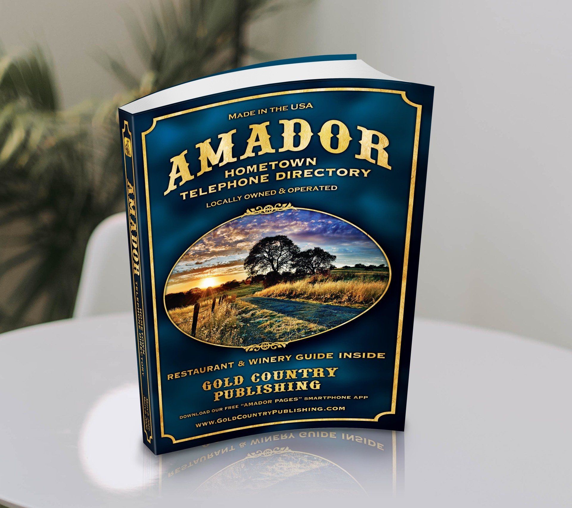 A book titled amador hometown telephone directory