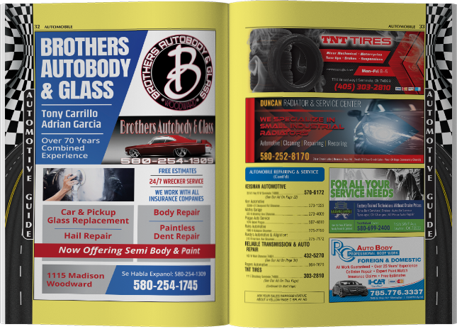 an open phone book concept image