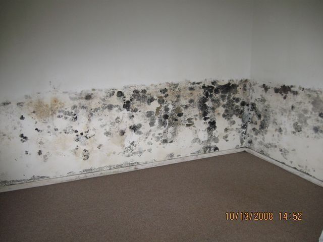 Dirty bathroom with broken sink, missing floor tiles, and a toilet in a small, worn room