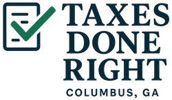 Logo: Checklist icon with green checkmark,