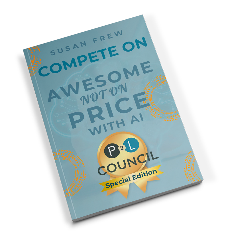 A book by susan frey titled compete on awesome not on price with ai